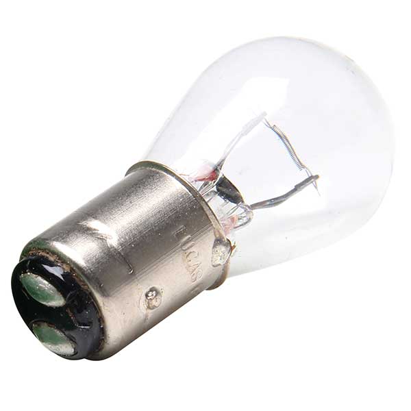 Lucas Llb380 12V 21/5W Twin Fil Straight Stepped Pin Clear Stp Sid Ind