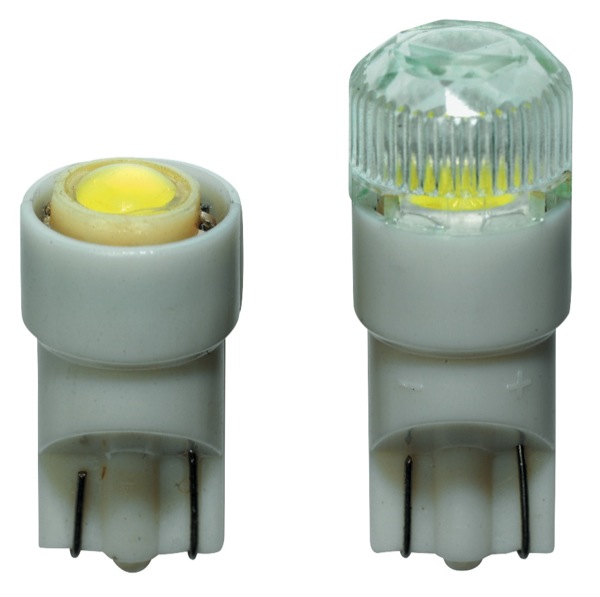LED 'Xenon' White T10 +Cap 12V 2pc