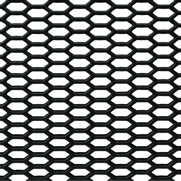 RaceMesh Black ABS Plastic 98x24 HEX Stippl