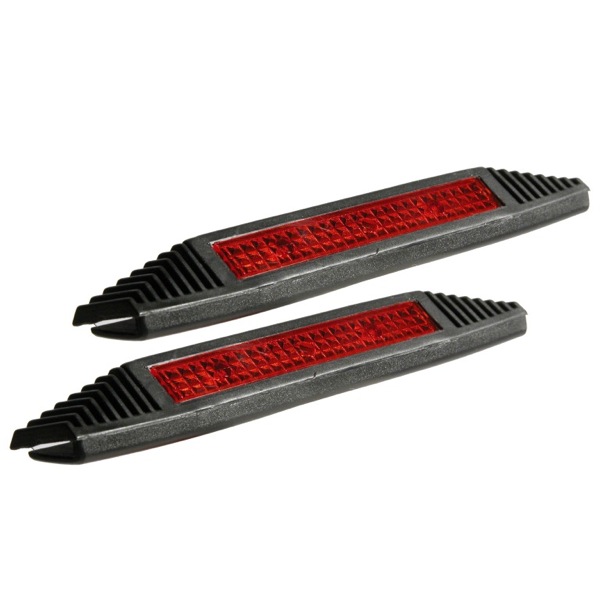 Door guards 140mm.black relectors