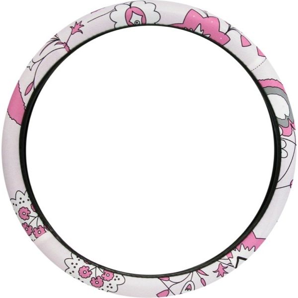 LADYLINE Steering wheel cover pink flower