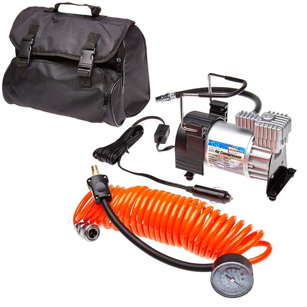 Kruga Air Compressor with Orange Lead/Gauge