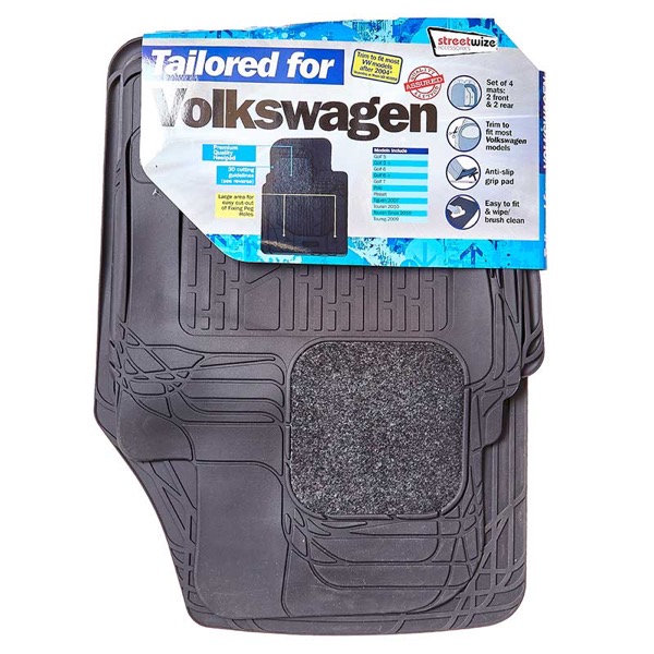 Streetwize VW 4pce Tailored Combination Mat Set