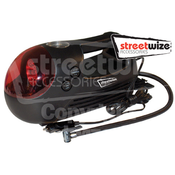 3 in 1 12v Compressors (CE Approved) with Gauge & Light -Curved style