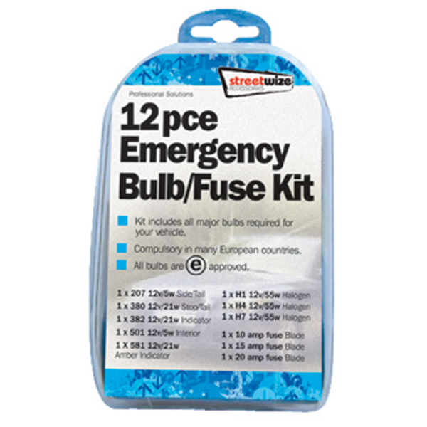 11 piece Emergency Bulb & Fuse Kit