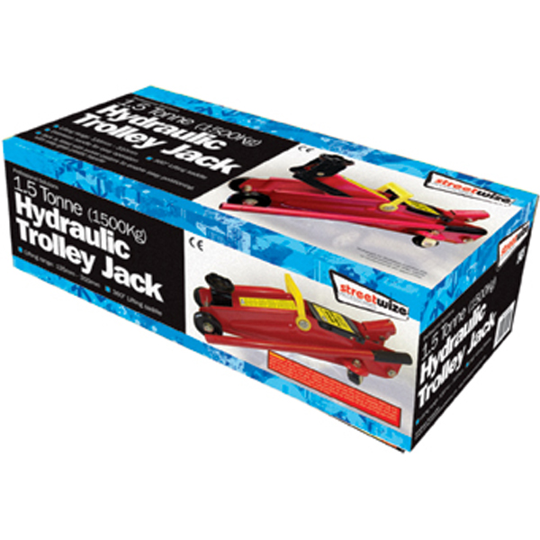 1.5 Tonne Trolley Jacks (GS Tuv) in Colour Box