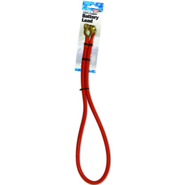 9" Black Battery Lead with Terminal
