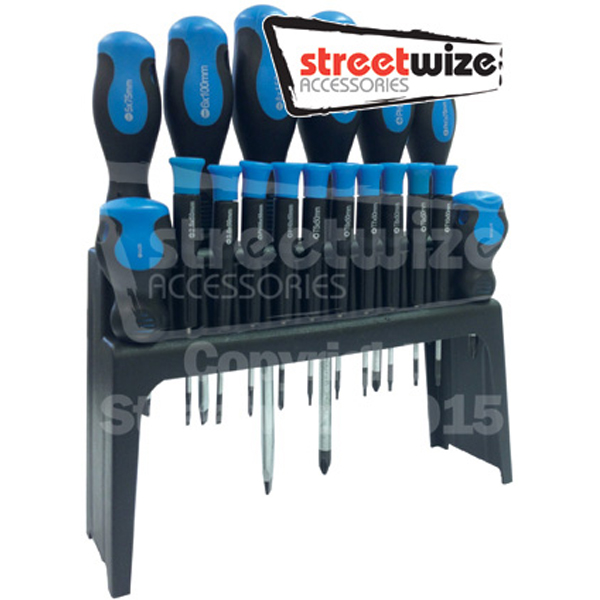 18 pce CV Screwdriver Set with Stand